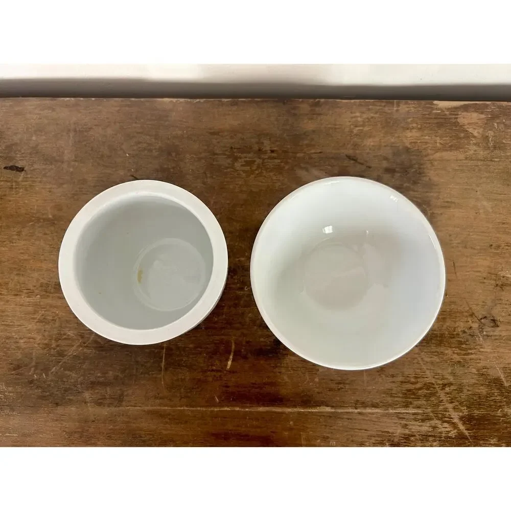 Set of 2 Vintage Chinese Ceramic Planters | Boho Asian Decor | Small Plant Pots